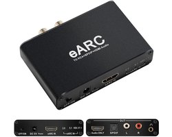 eARC ARC Audio Extractor: Digitale naar Analoge Audio Converter met Optisch, RCA en 3.5mm Uitgangen (192 kHz)