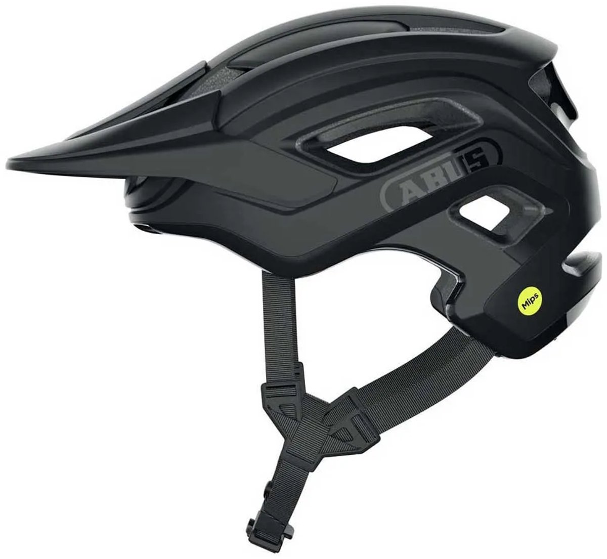 Fietshelm ABUS CLIFFHANGER MIPS velvet black S - 51-55 cm - zwart - Geschikt voor gebruik op mountainbikes - 330 g