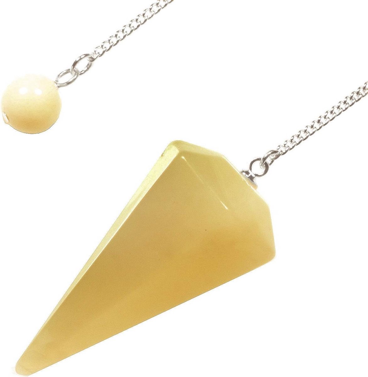 Oranje Calciet Kristal Pendel voor Chakra Healing
