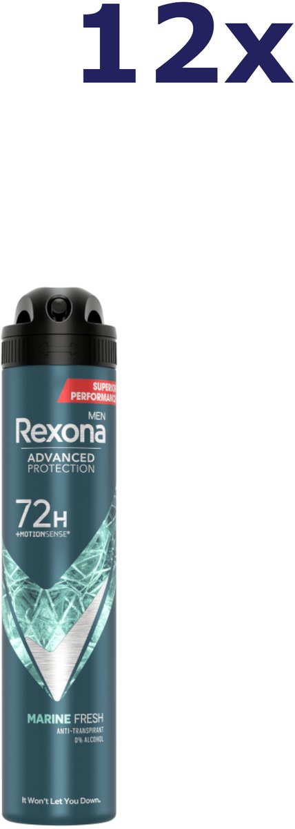 12x Rexona Men Marine Fresh deodorant 200ML
