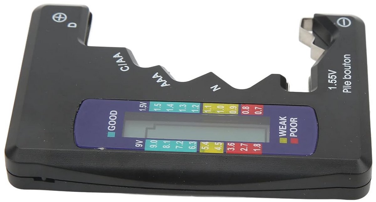Universele Digitale Batterij Tester voor AA, AAA, C, D, 9V en Knoopcellen
