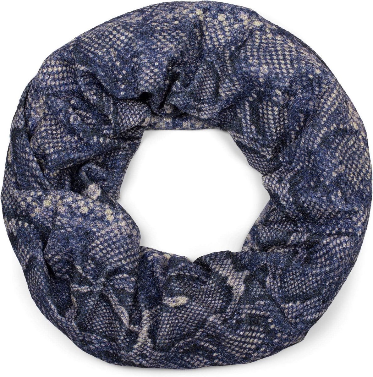 Dames Lussen Sjaal met Pythonprint en Glinsterend Effect