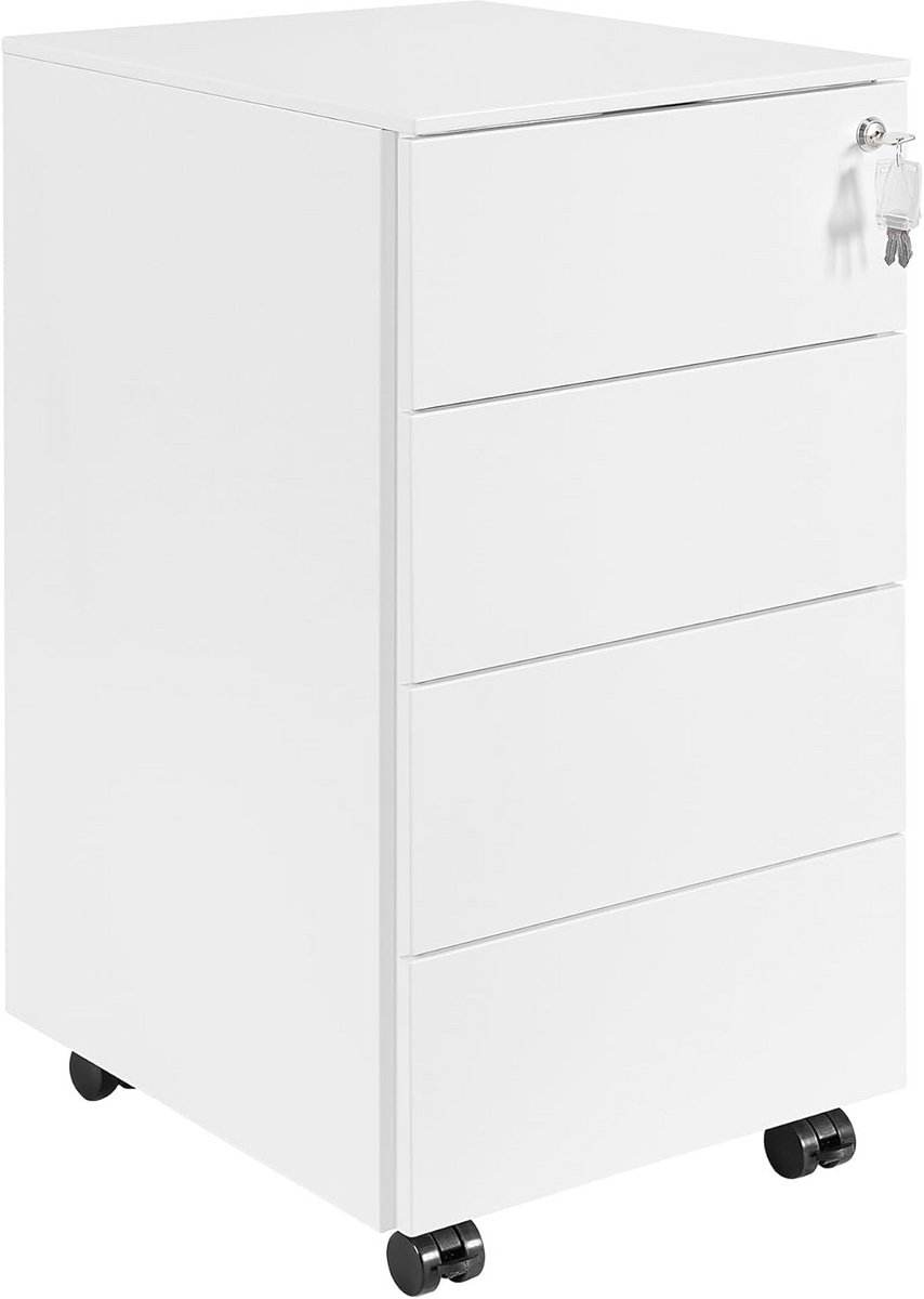 Mobiele archiefkast met 4 lades voor kantoor of thuis