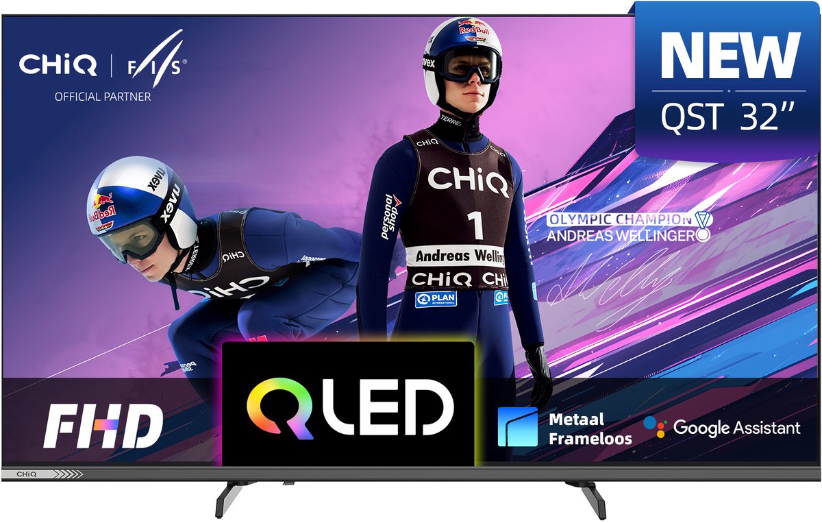CHiQ L32QST - Smart TV 32 Inch - QLED - Full HD - Google TV