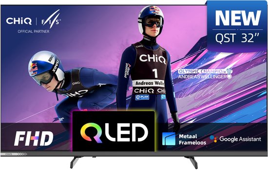 CHiQ L32QST - Smart TV 32 Inch - QLED - Full HD - Google TV - CHiQ - €189,99