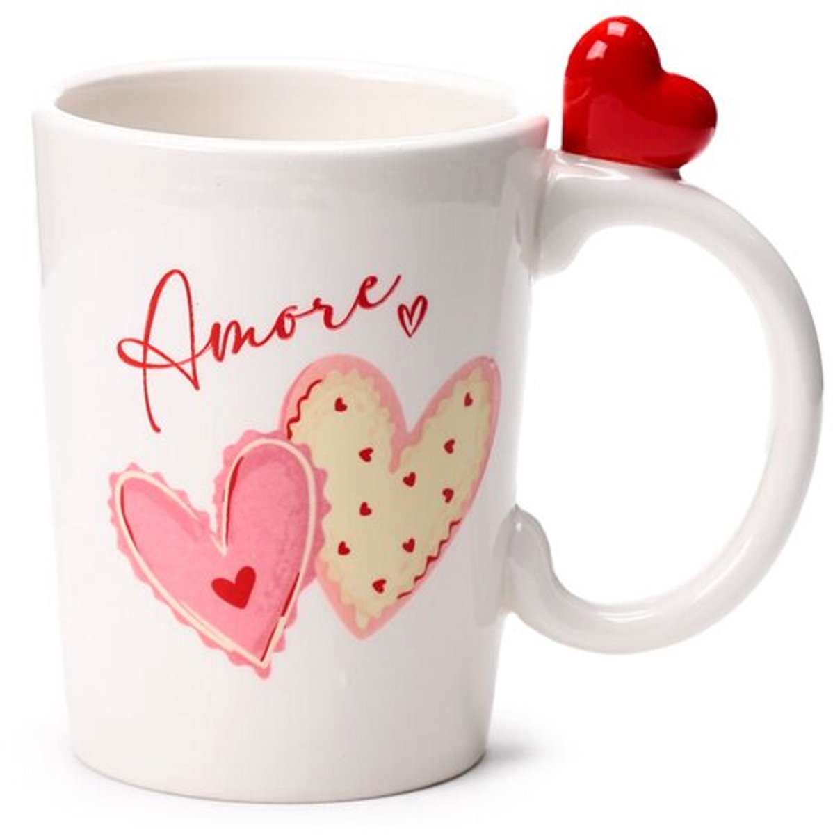 Amore Harts Gevormd Handvat Keramiek Mok