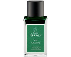 Jacques Herbin Vulpen inkt - Inktfles Essentielles - Vert Amazone - 15 ml - Groen