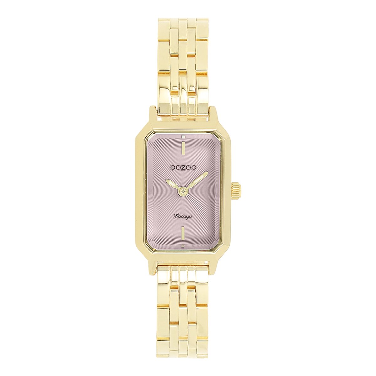 OOZOO Vintage series - Goudkleurige OOZOO horloge met roestvrijstalen armband - C20458