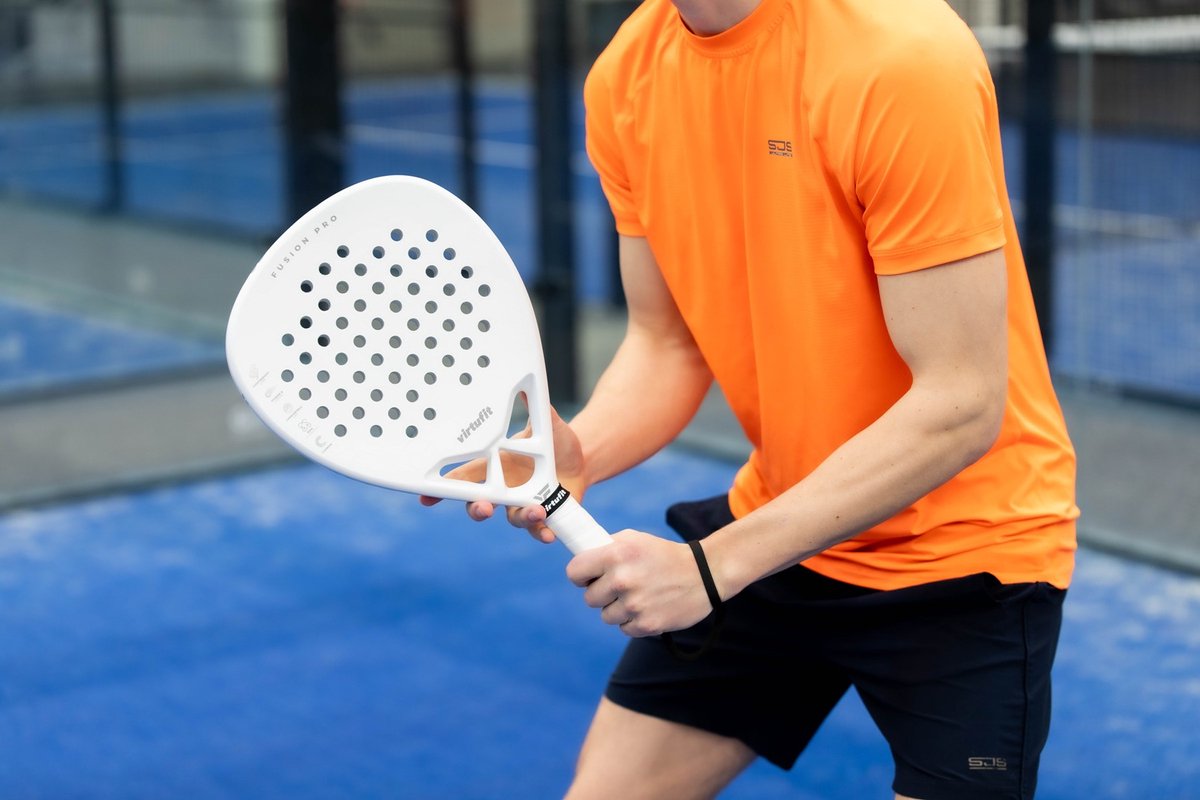 Racheta de Padel VirtuFit Fusion Pro Padel Racket- Negru- Argintiu