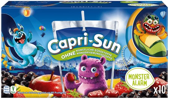 Capri Sun Monster Alarm Zero Pouch 40x 200ml Bol capri-sun-monster-alarm-zero-pouch-40x-200ml-bol