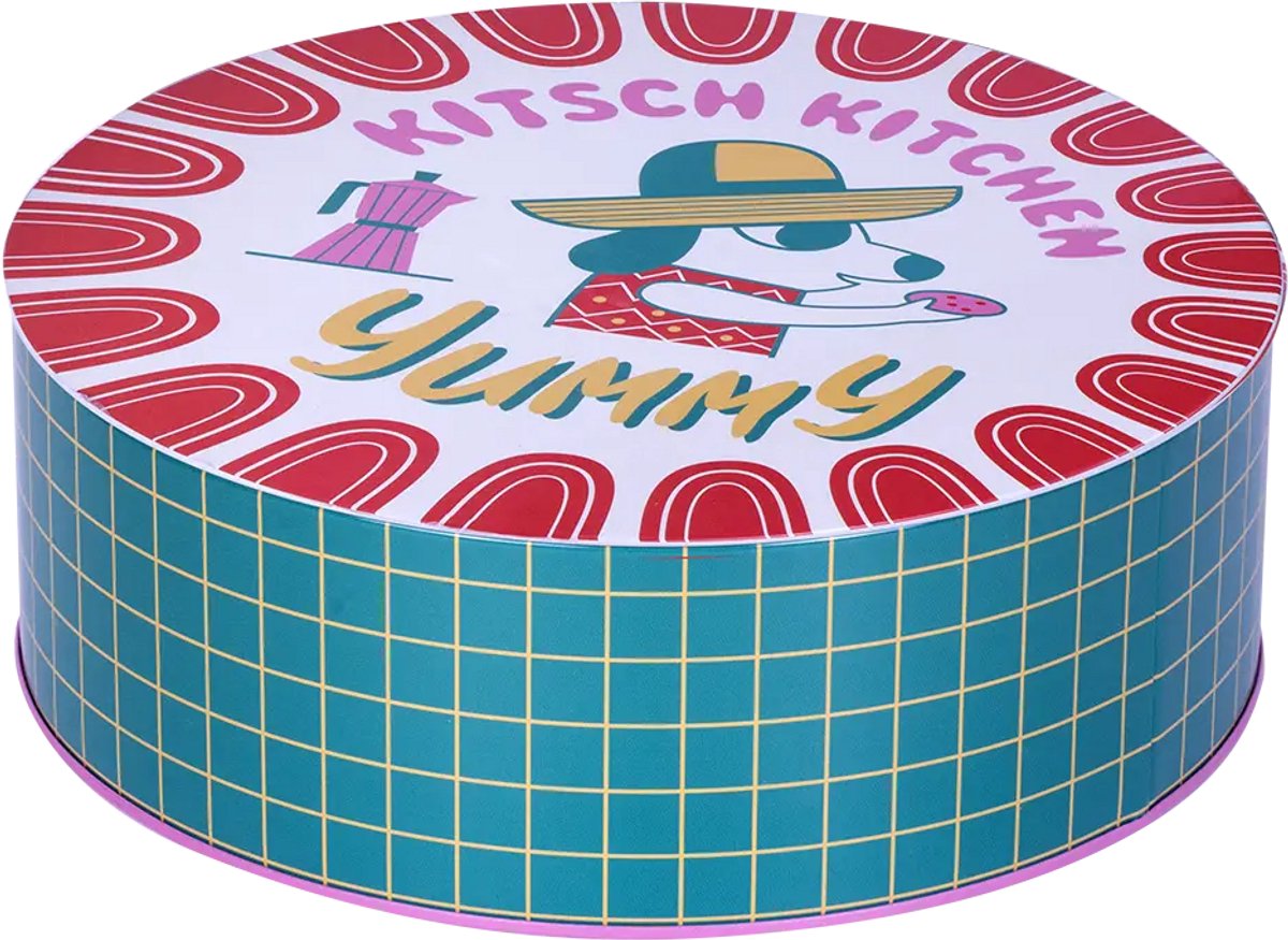 Kitsch Kitchen koekblik El Restaurante yummy dia 20x6.8cm