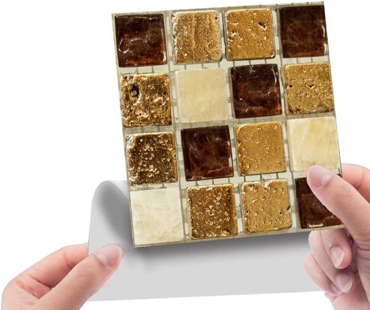 30x Tegelstickers Zelfklevend 15x15 cm - Waterdichte Wandtegels voor Keuken en Badkamer