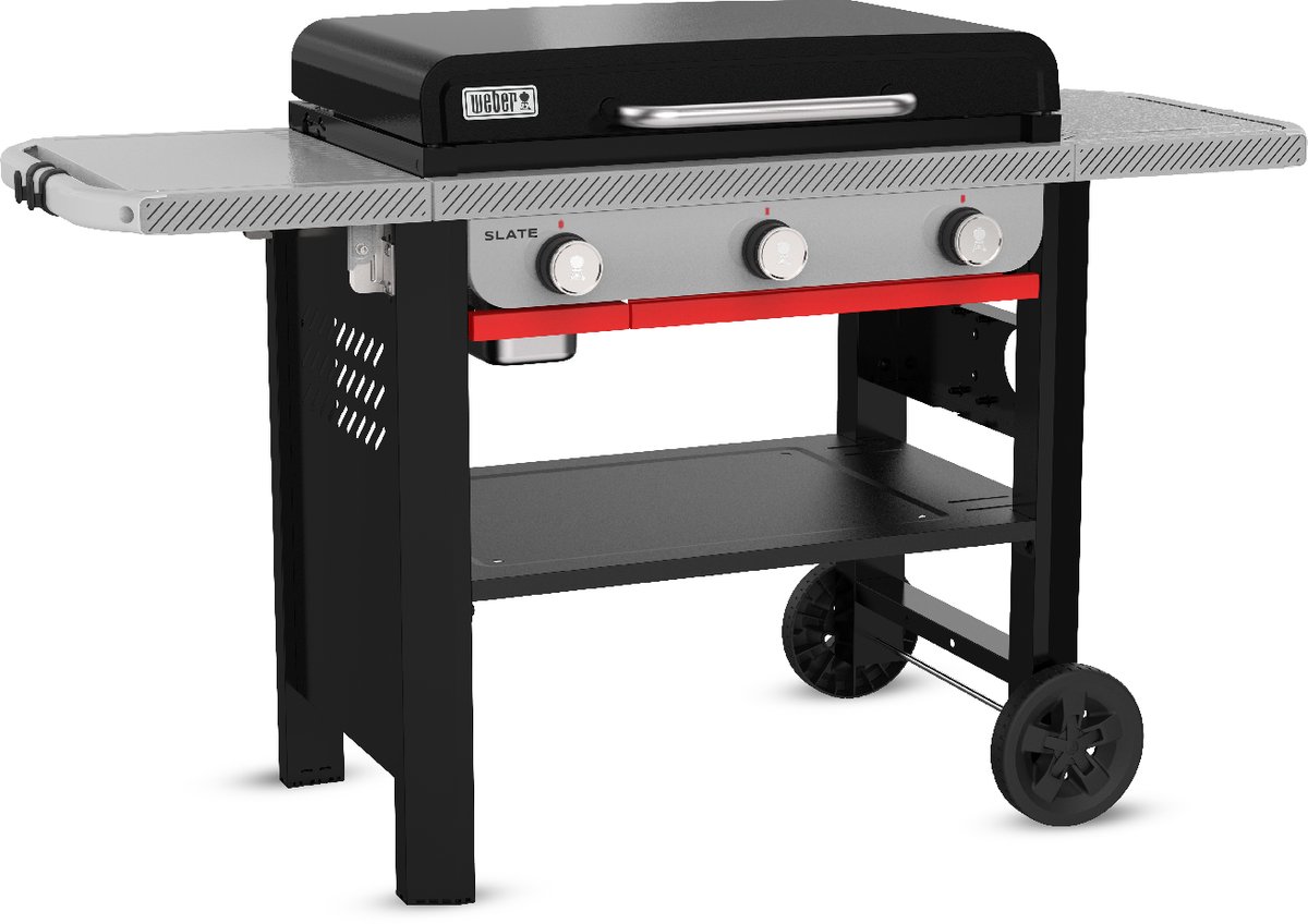 Weber Slate Plancha - Plaque 71 cm - Barbecue à gaz - 3 brûleurs