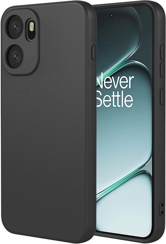 Housse MobyDefend - Compatible avec OnePlus 15R - Backcover Siliconen Mat - Zwart