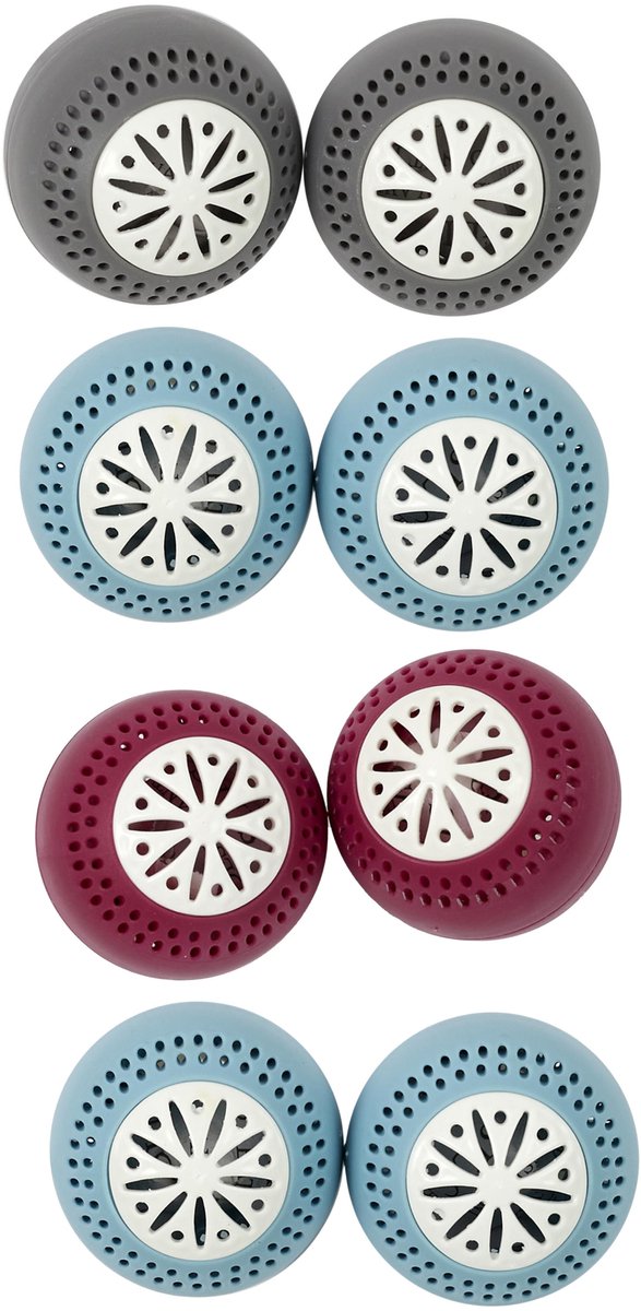Cook Concept Ani-geur ballen / vershoudballen voor koelkast - 8x stuks - geurverwijderaar