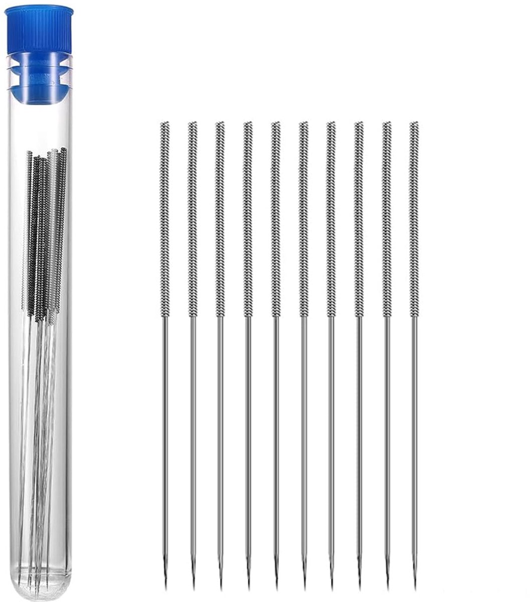 3D Printer Reinigingskit - Nozzle Reinigingsnaalden - Set van 10 0.4mm Rvs Naalden