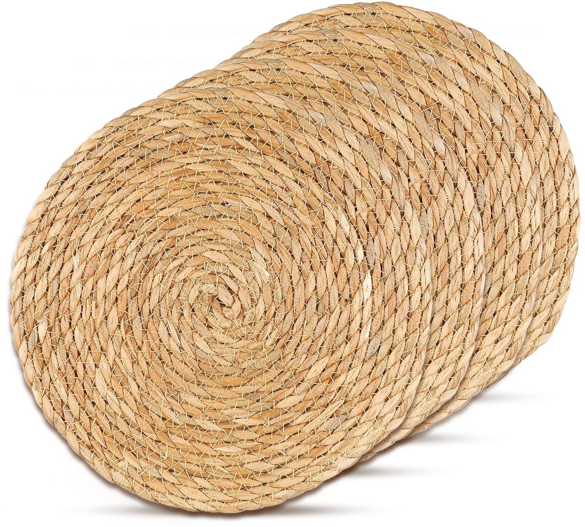 Ronde Gevlochten Placemat - Natuurlijke Uiterlijk - 30 x 30 cm