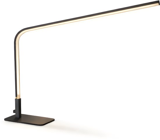 Foto: Goudengracht scandinavisch bureaulamp bureaulamp led 3 lichtkleuren dimbaar mightnight black