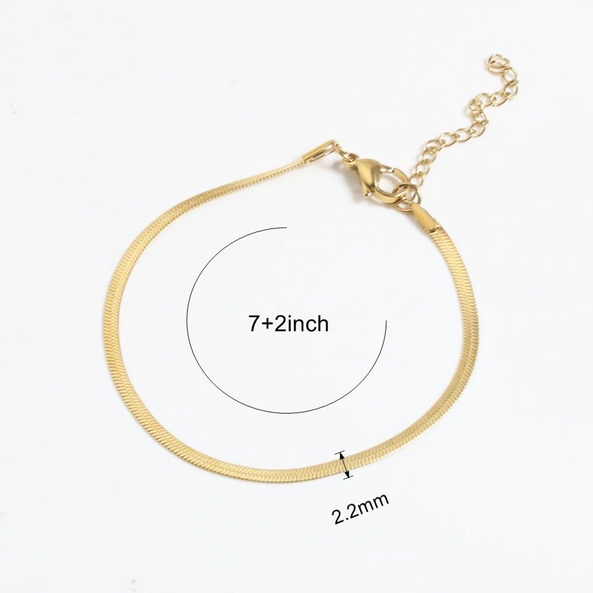 Armband Si Amor Sieraden BT8310-G-14K Roestvrij Staal Kleur Goud