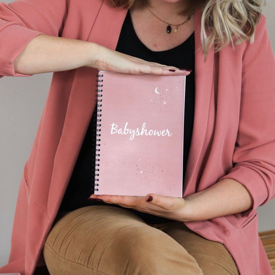 Babyshower boek | invulboek | roze heelal