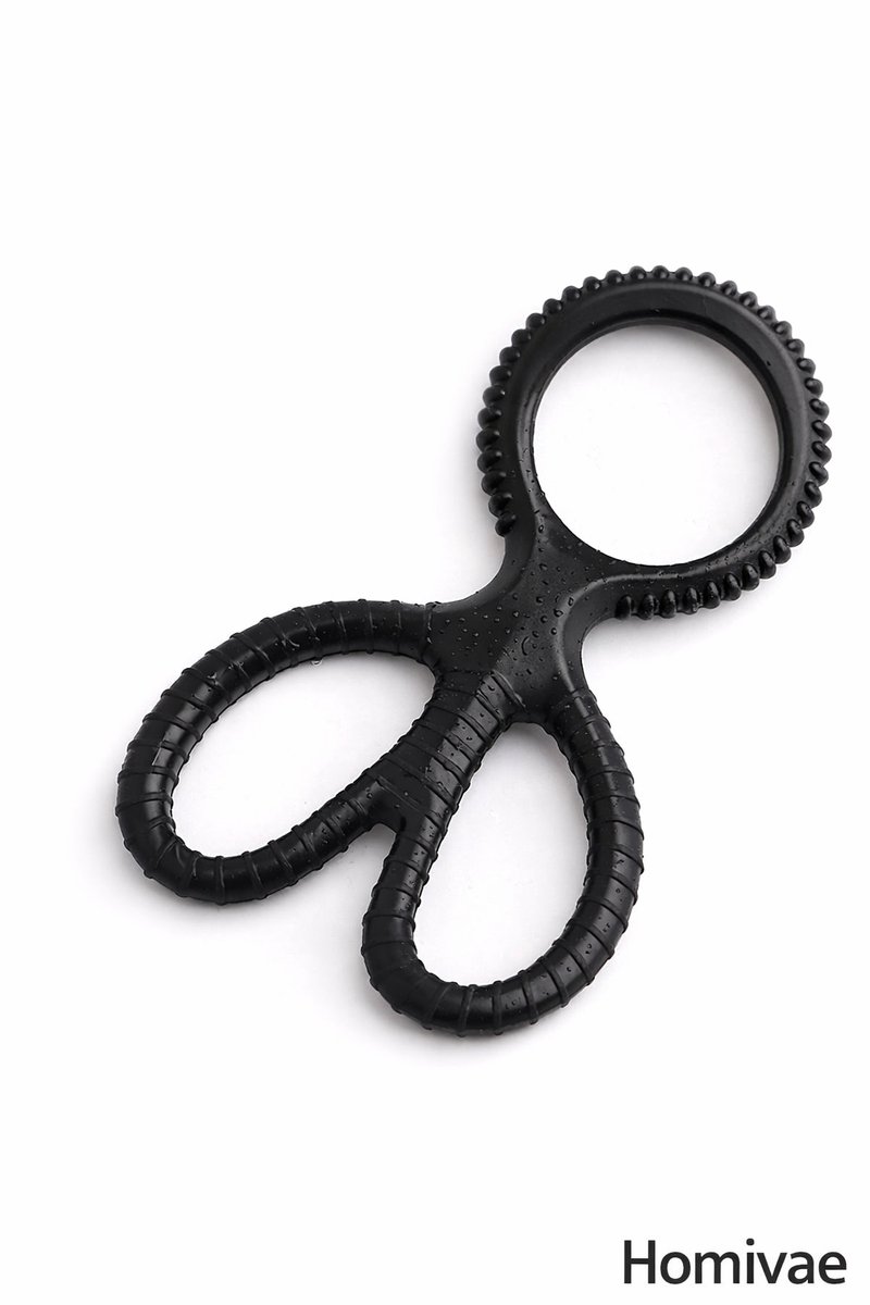 Homivae - Cockring met Ballenspreider – 2-in-1 Penisring & Scrotum Ring – Vertraagd Klaarkomen