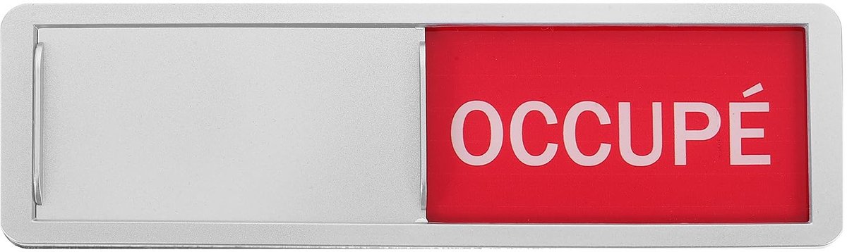 Multifunctionele Deurbord voor Kantoor - Bezet en Vrij - 17,8 x 5 x 0,5 cm