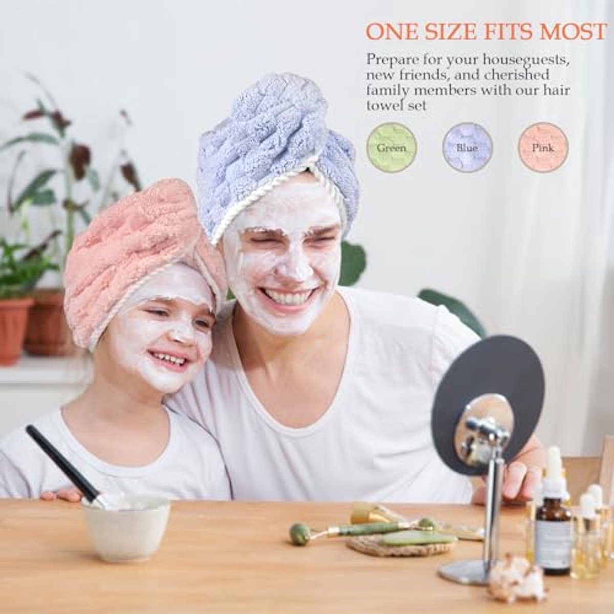 Microvezel Haar Turban - Ultra Zacht en Absorberend - 65x25 cm