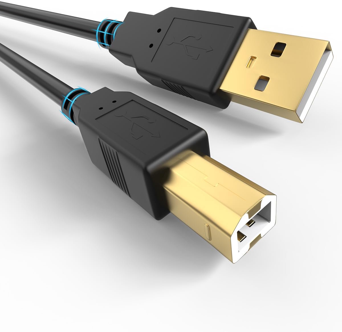 USB-A naar USB-B Printerkabel 3 Meter - Zwart
