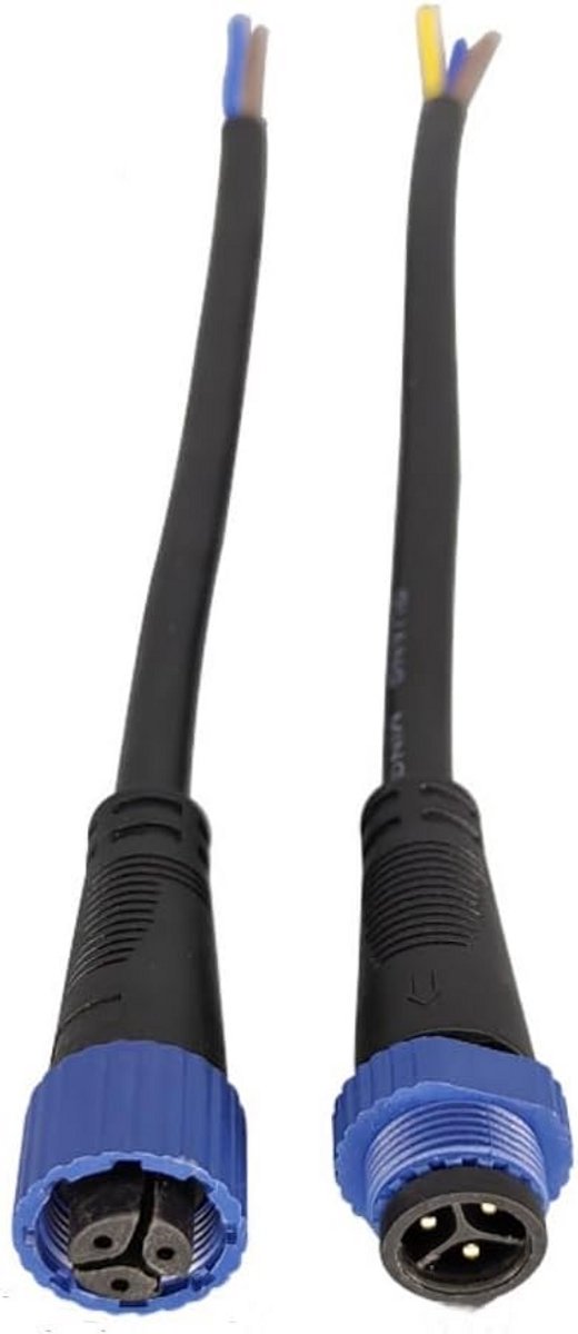 Waterdichte M15 3-Pin Luchtvaartconnector voor LED Voedingskabels