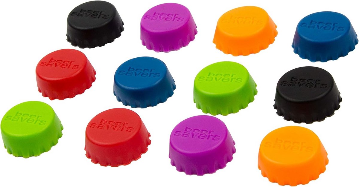 Set van 6 Bierstoppers voor Flessen - Koolzuurbescherming en Insectenwering