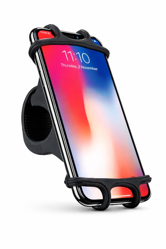 Eldur Universele Telefoonhouder Fiets - Smartphone Houder 4 - 6,5 Inch - Anti-Trilling Siliconen - Phone holder - Voor Fiets, Motor, Scooter & Fatbike