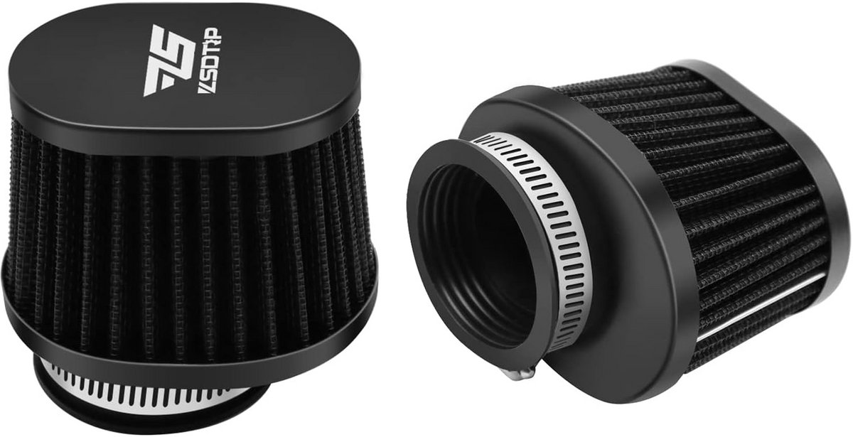 2 Stuks Universele Luchtfilters 38mm Vervanging voor Motorfiets, Scooter en Bromfiets