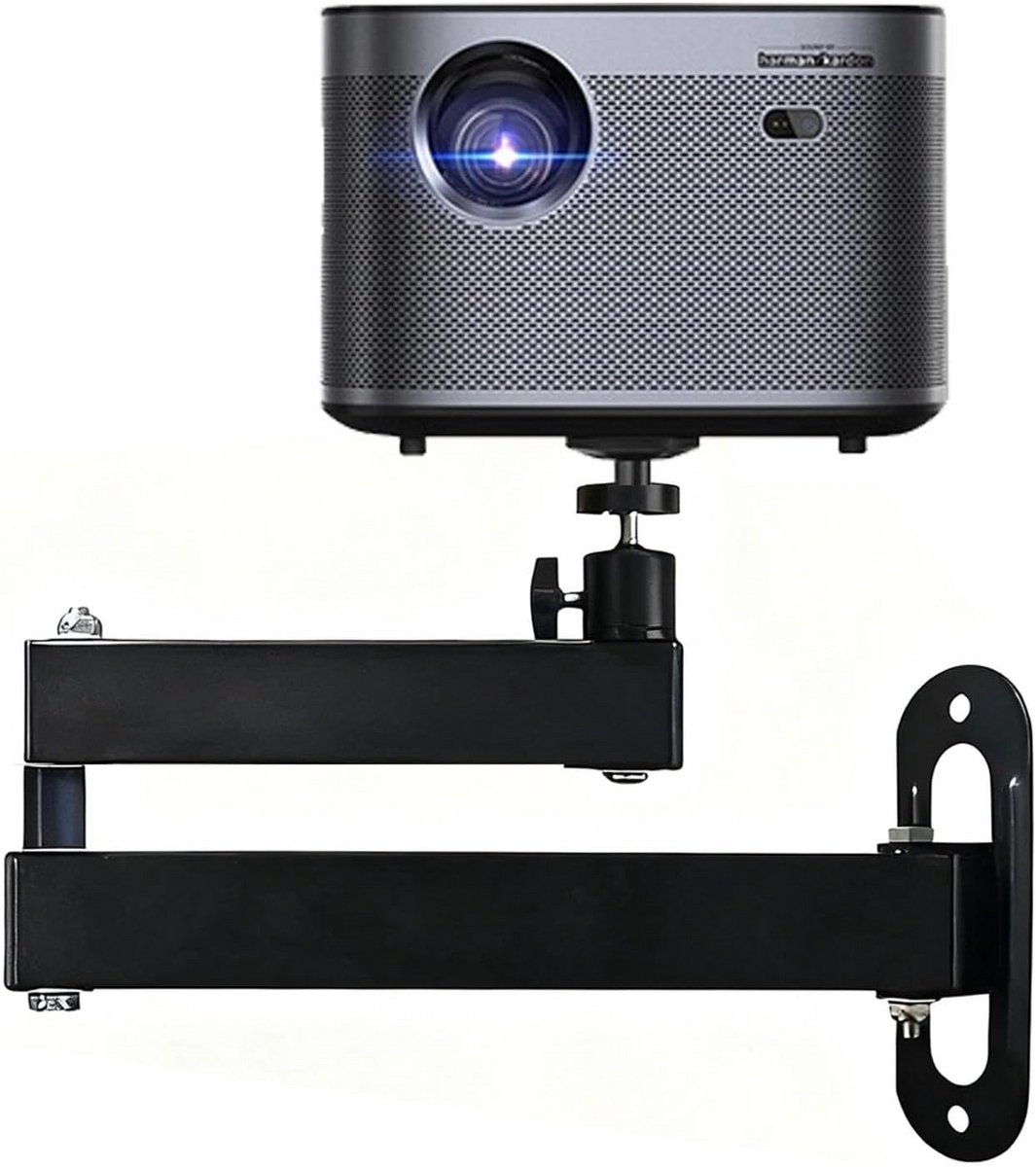 Draaibare Beamer Wandbeugel 360 Graden - Metalen Projector Statief met Gewrichtsarm