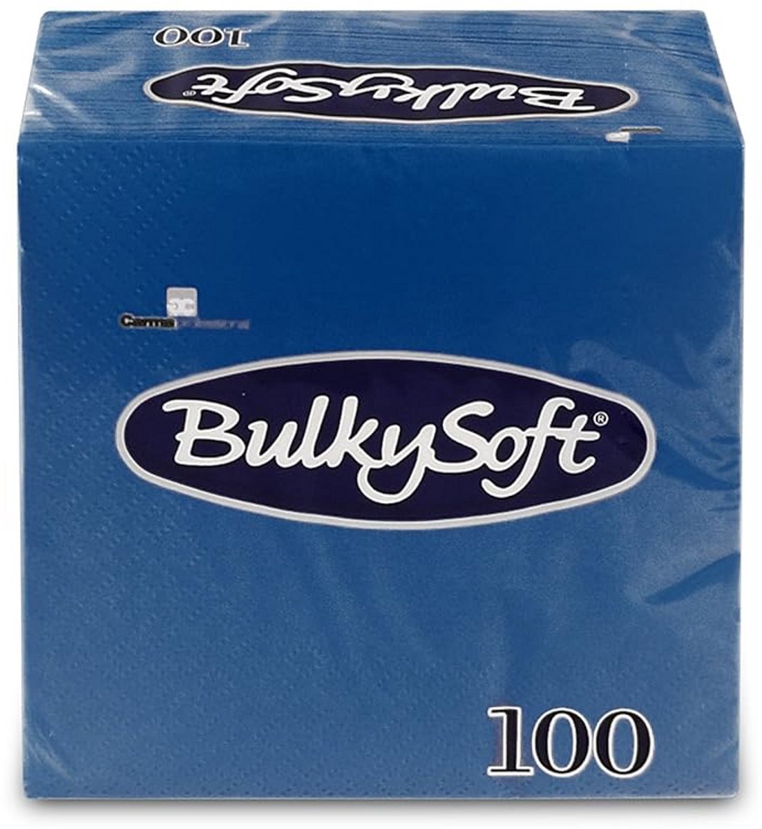 Zachte Blauwe Papieren Servetten 2-laags 1/4 Gevouwen (100 Stuks)