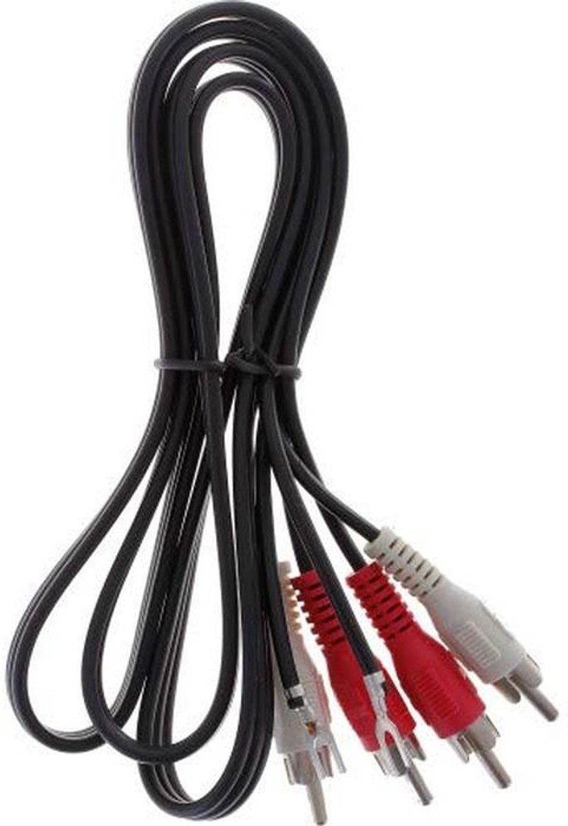 RCA Audio Kabel met Aardingsdraad voor Platenspelers en HiFi