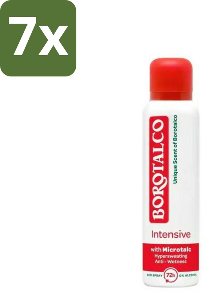 Borotalco Deospray Intensive 150 ml - Bulkverpakking - 7 stuks