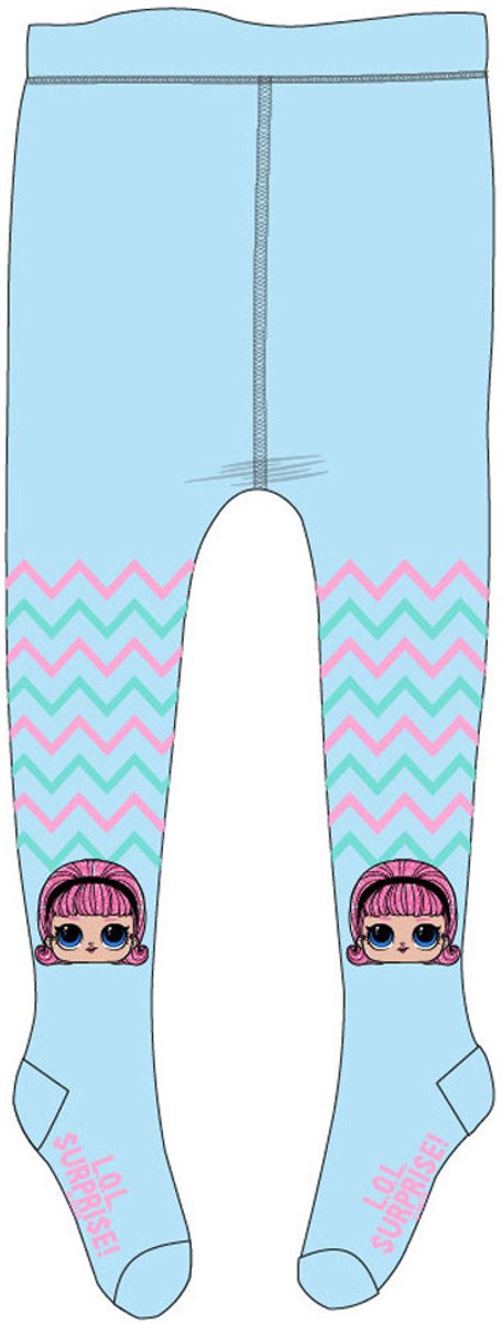 LOL Surprise Style Lichtblauwe kinder panty's 7 - 8 jaar / 122 - 128 cm