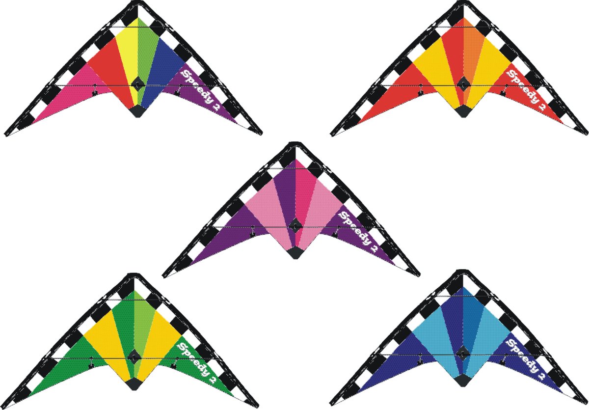 Kinder Vlieger Speedy 2 Rainbow