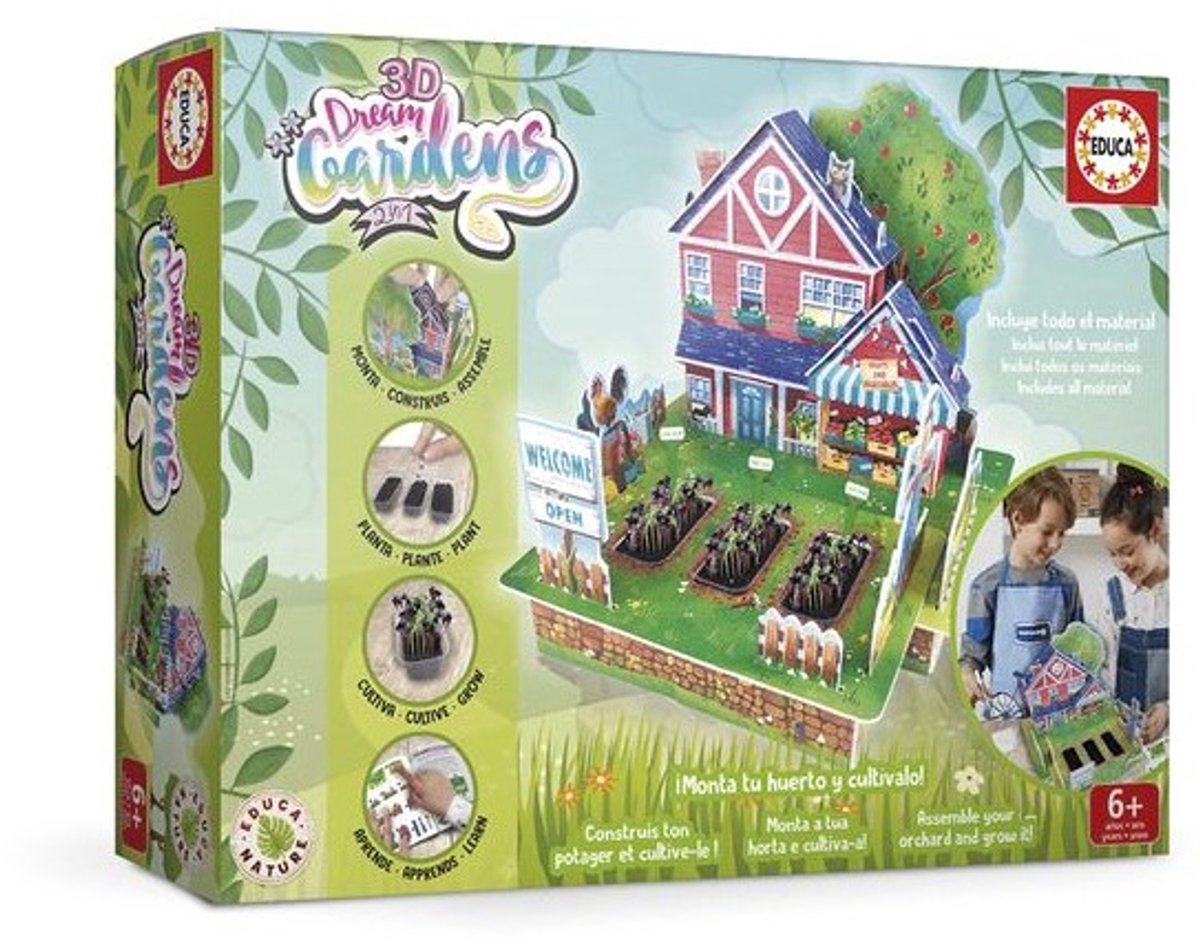3D puzzel Educa Dream Gardens 2in1