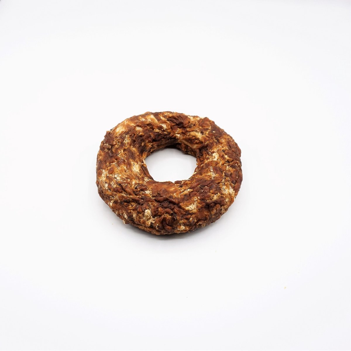 Hondensnackie Rawhide Donut met Eend XS – 20 Stuks (1 Kilo) – De Ideale Kauwtraktatie voor Kleine Fijnproevers