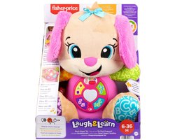 Fisher-Price Leerplezier Meegroeispeelgoed Zusje - Roze Muzikale Knuffel