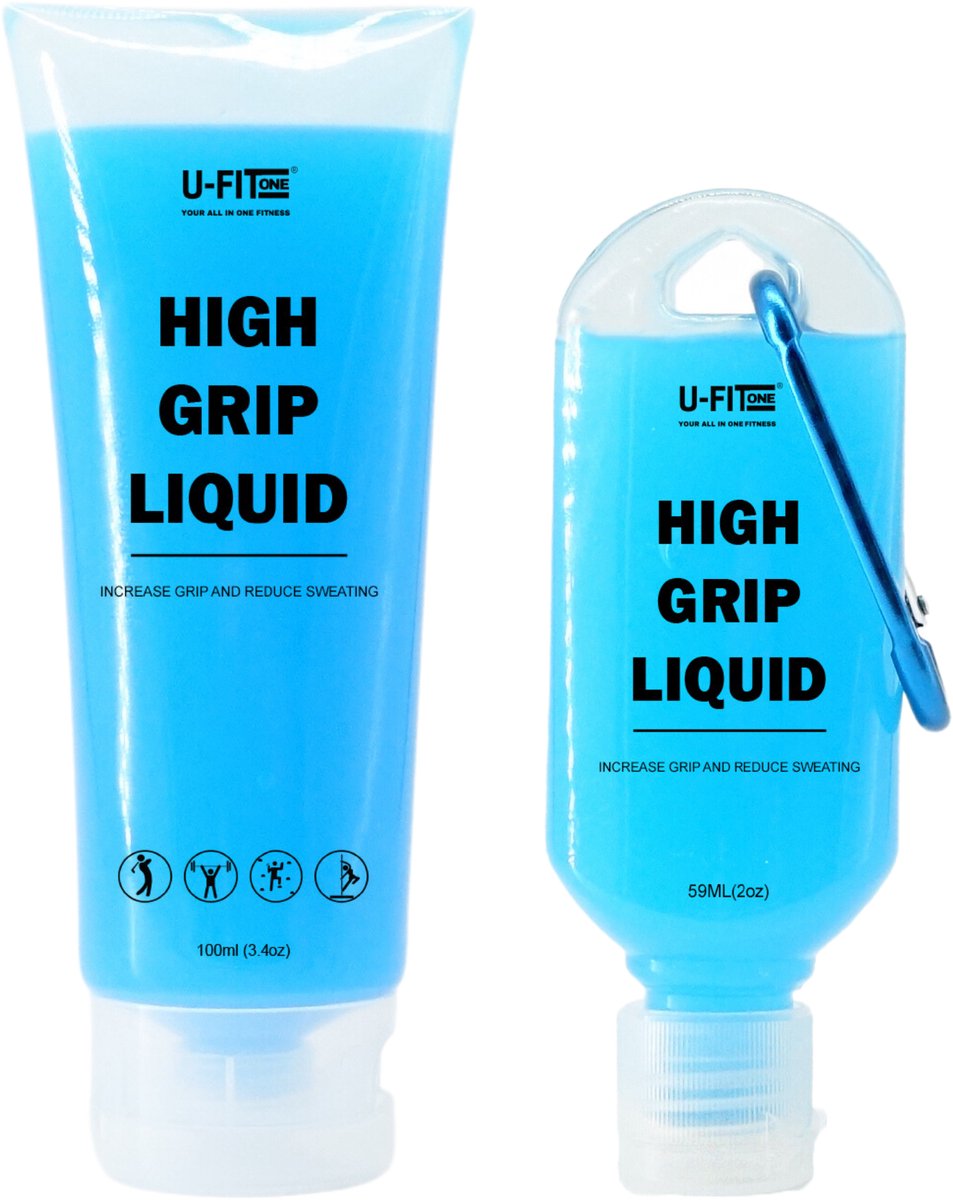 U Fit One Onzichtbaar Liquid Chalk 50 en 100ml - Liquid Grip - Turnen - Paaldansen - Klimmen - Crossfit - Gewicht Heffen - Magnesium