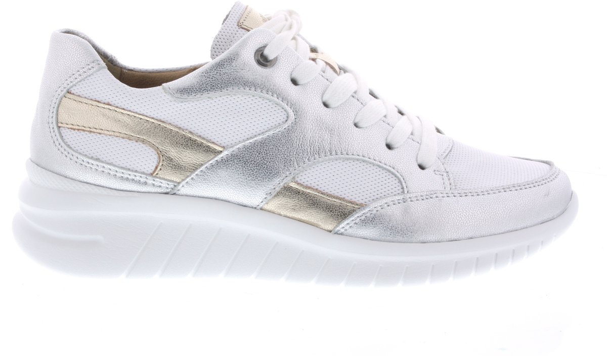 Hartjes Wave Sneakers - Textiel - Dames - Wit - Maat 38