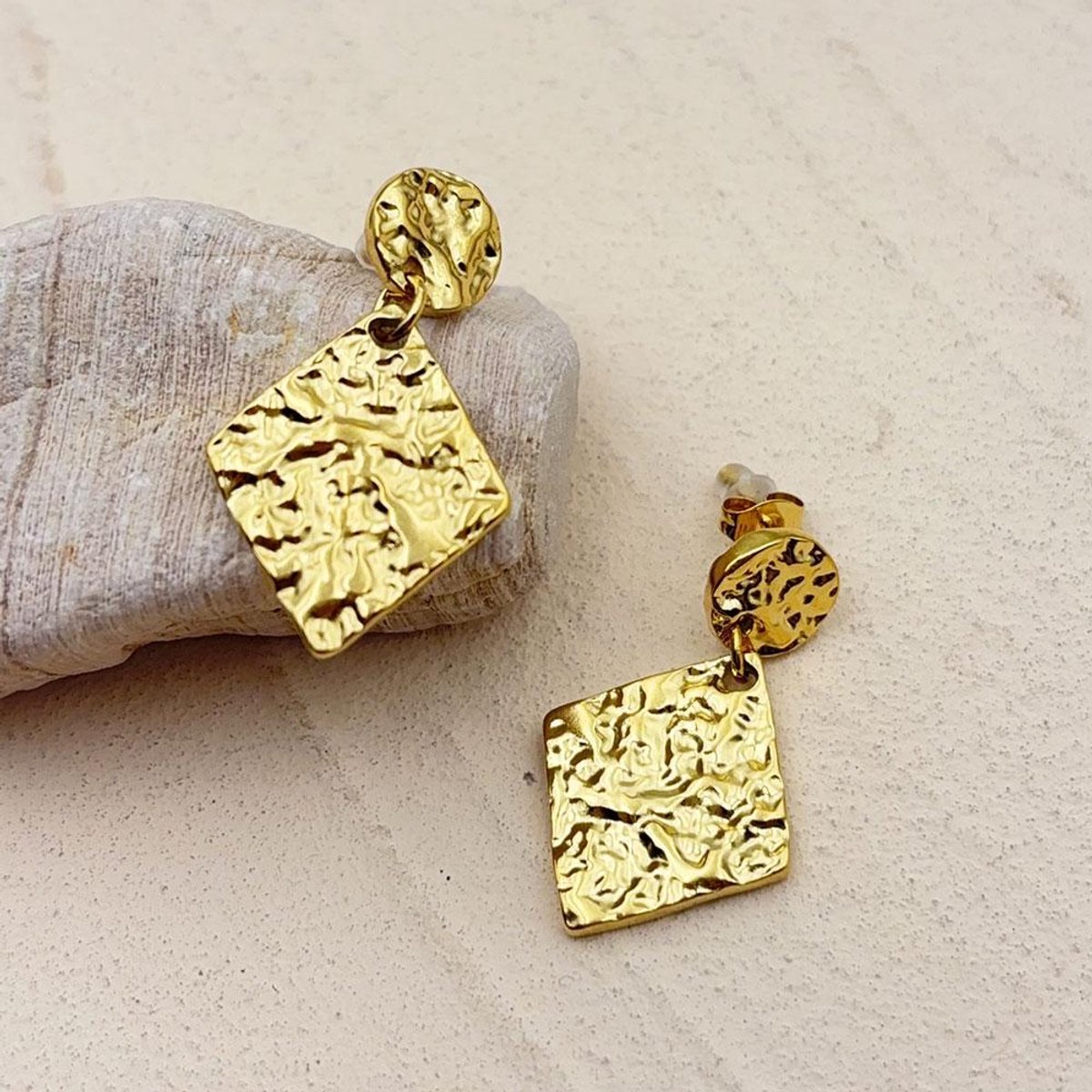 Oorbellen Si Amor Sieraden EW3575-G Roestvrij Staal Kleur Goud