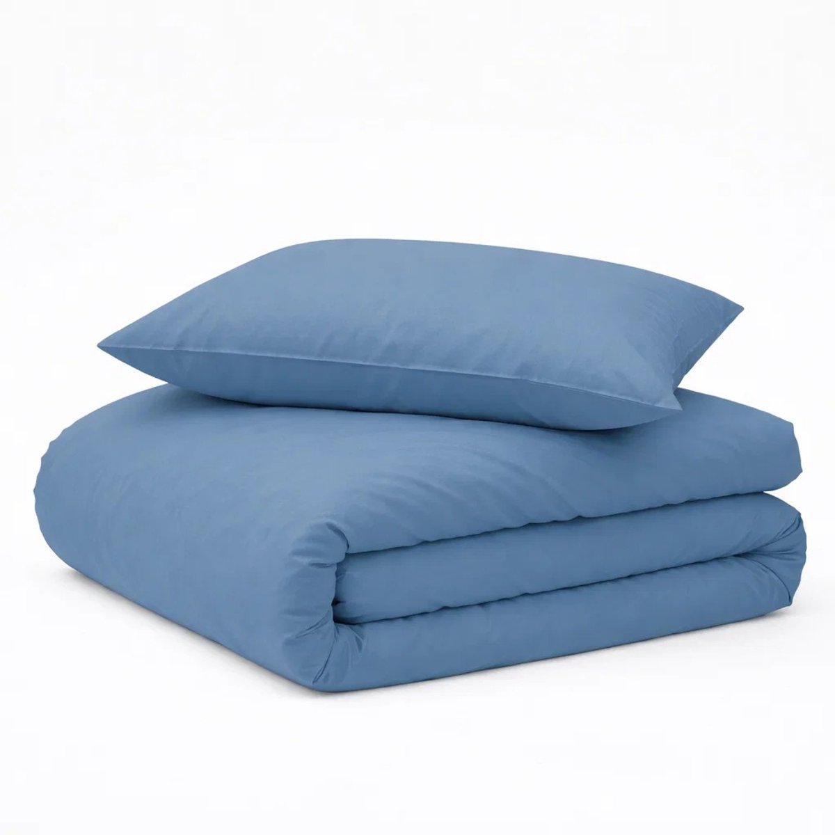 Decoware Baby Dekbedovertrek Set - 100x135 cm - Blauw - 100% Ademend Katoen - Inclusief Kussensloop 40x60 cm