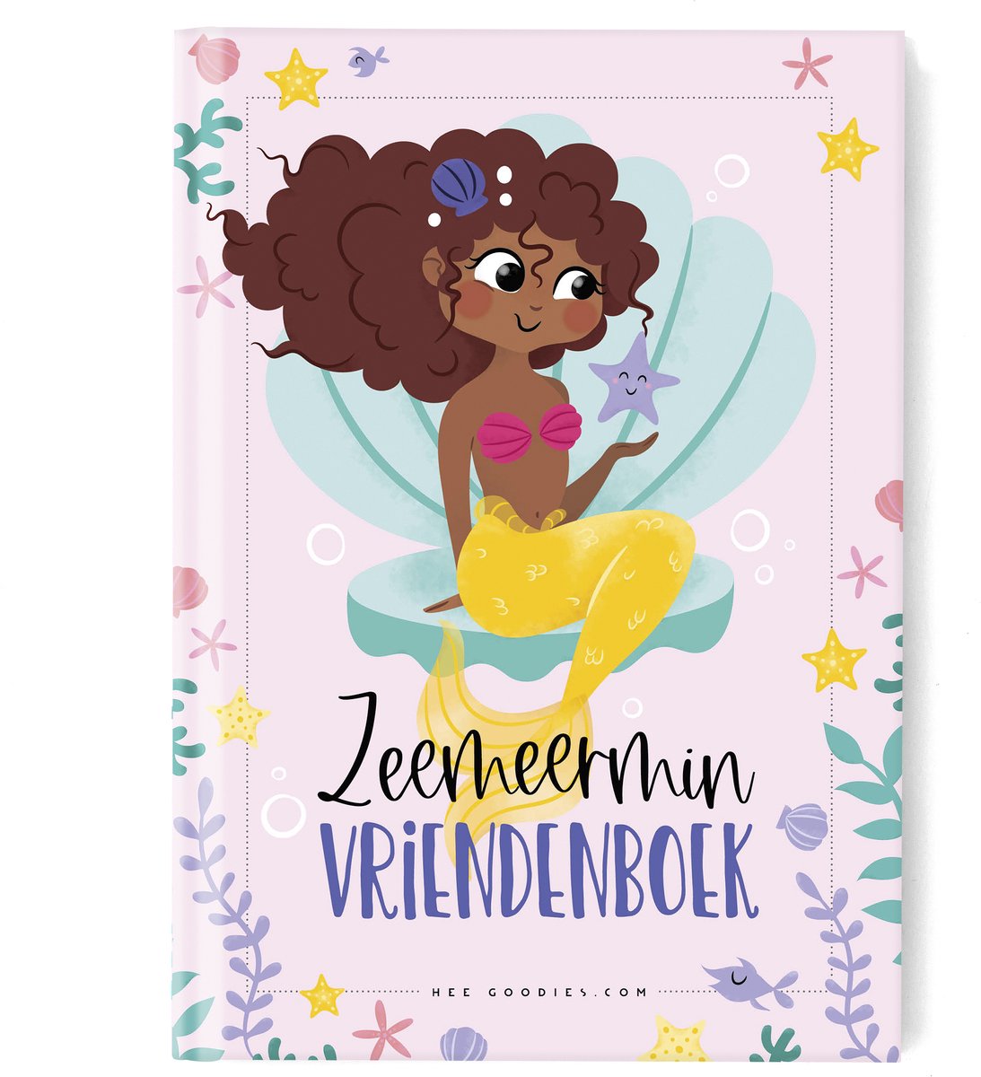 Vriendenboekje Zeemeermin Prinsessen – A5 Invulboek voor Meisjes – Harde Kaft – 25 Vriendjes – Unieke Illustraties - Unicorn Narwal