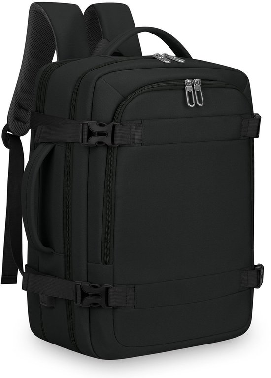 NovaWise Handbagage 40x30x20 Reistas - Underseater Rugzak - Cabin Bagage - Geschikt voor o.a. Ryanair & Transavia - Zwart