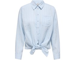 ONLY - ONLLECEY LS KNOT SHIRT NOOS WVN - Dames - Blouses