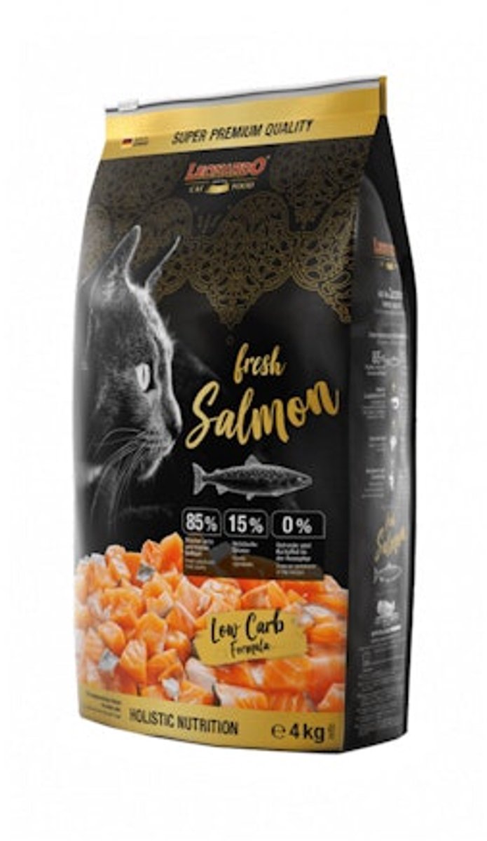 Leonardo Leonardo - Fresh Salmon - 4 kg - Verse Zalm - Hypoallergene Kattenbrokken