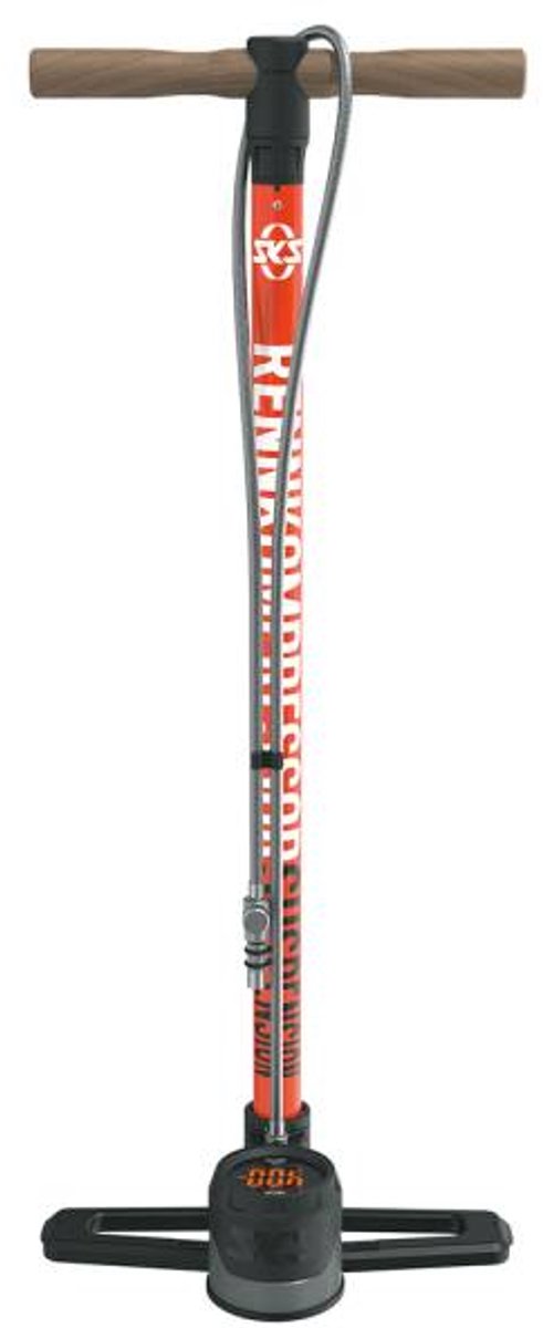 SKS Rennkompressor Digi Vloerpomp - Rood — afbeelding 2
